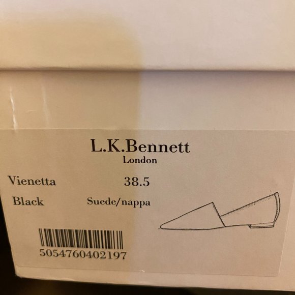 L.K. BENNETT LONDON D'ORSAY FLAT SLIPPER POINTED TOE - Picture 7 of 7